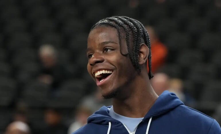 Here are a few 10-word options:

1.  Caleb Wilson just unlocked Hornets’ trade-up dream. Fans are buzzing!
2.  Caleb Wilson just ignited Hornets’ trade-up dreams. Fans see the path.
3.  Caleb Wilson’s performance just gave Hornets fans real trade-up hope!
4.  Wilson just gave Hornets fans serious trade-up hope. It’s happening.
5.  Caleb Wilson: Hornets’ new hope for a massive draft trade-up. | Vibe NC