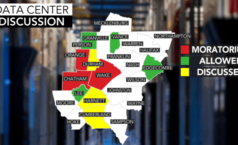 Data centers on hold: Here’s how each county in central NC is handling data center development plans :: WRAL.com