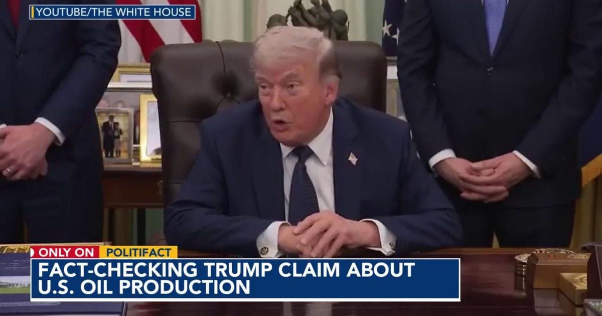 Create a 10-word scroll-stopping headline for: Fact-check: Trump says the U.S. produces more oil than Russia and Saudi Arabia combined :: WRAL.com | Vibe NC