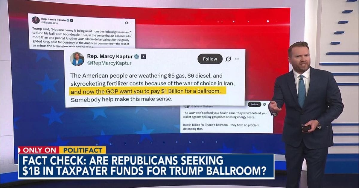 Fact-check: Republicans want $1B taxpayer cash for Trump’s ballroom? | Vibe NC