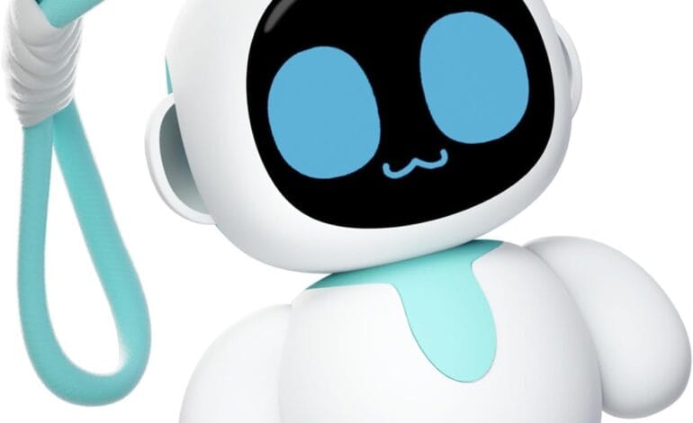 ENERGIZE LAB Eiliko Aquamarine – Your Tiny AI Charm Robot That Matches Every Daily Outfit, Fun Electronic Pendant Toys, for Couples and Best Friends.