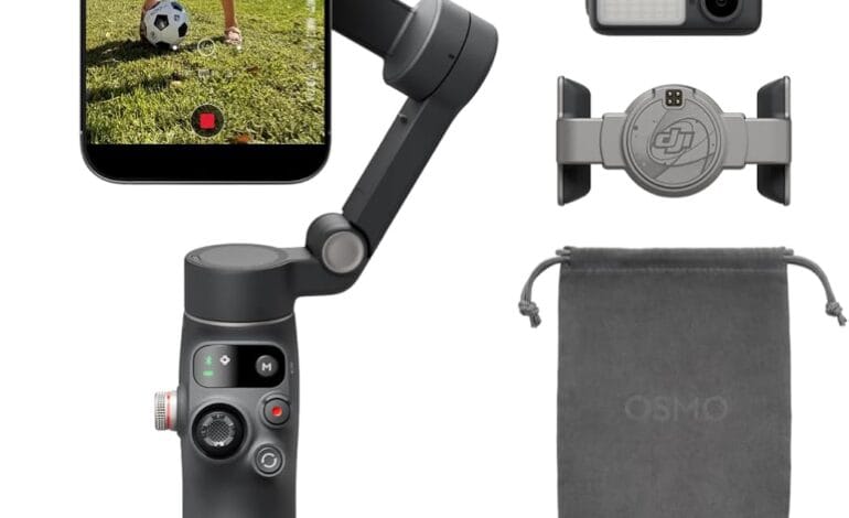 DJI Osmo Mobile 8: AI Tracking, Audio, Light, 360°, Extend, Stabilize. | Vibe NC