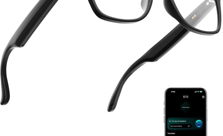 AI Smart Glasses for Men & Women with ChatGPT, Bluetooth Glasses with 165 Languages Translation, Color-Change Lens, Meeting Analysis, Music Playback, Hands-Free Calls, UV & Blue Light Protection