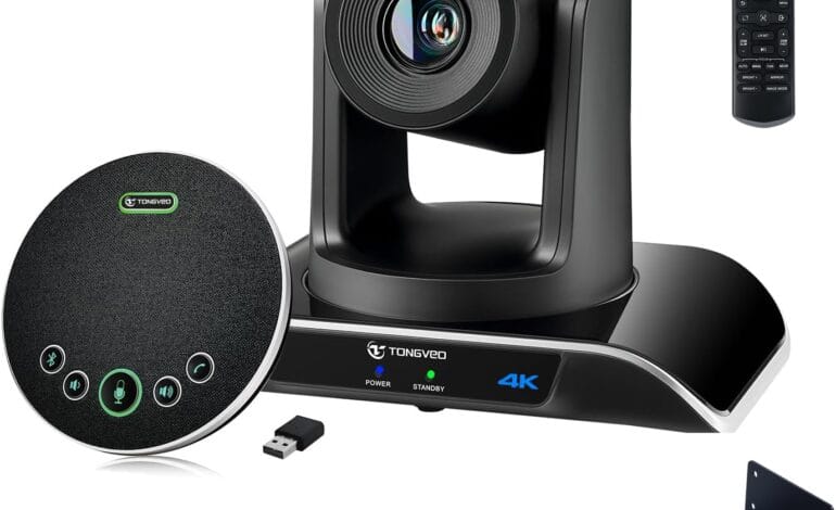 4K AI Tracking PTZ: 20x Zoom, Speakerphone. Master Remote Meetings. | Vibe NC