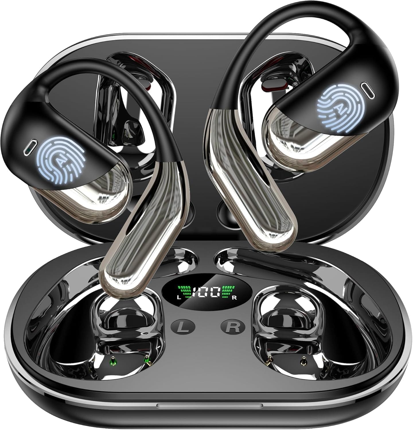 Create a 10-word scroll-stopping headline for: Paekole H5 AI Translation Earbuds: Real-Time 2-Way Language Translator Device (198+ Languages) for Face-to-Face & Travel, Bluetooth Headphones, Audifonos Traductores – Classic Black | Vibe NC