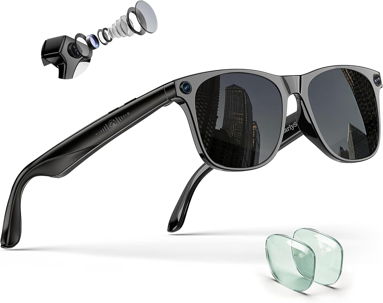 4K AI Glasses: ChatGPT, Anti-Shake, Polarized. Hands-Free Drive, Vlog. | Vibe NC