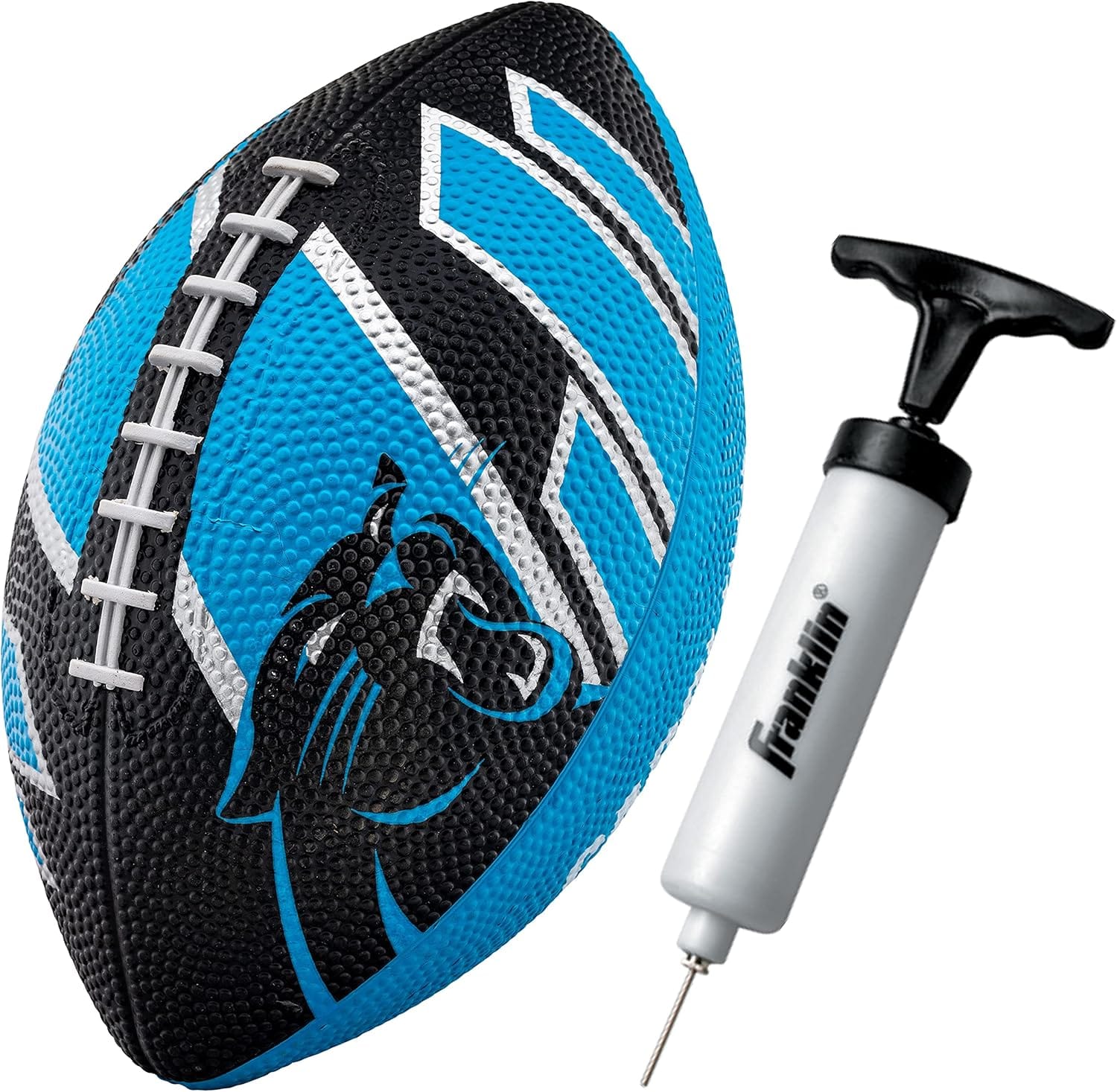 Here are a few 10-word scroll-stopping options:

Your Kid’s Official NFL Team Football + Pump! Game On!
Official NFL Team Mini Football + Pump. All Teams. Get Playing!
Franklin’s Official NFL Licensed Youth Mini Footballs + Pump!
Perfect Gift! Official NFL Team Mini Football & Pump Set.
Score Big! Your Favorite NFL Team Mini Football + Pump!
 | Vibe NC