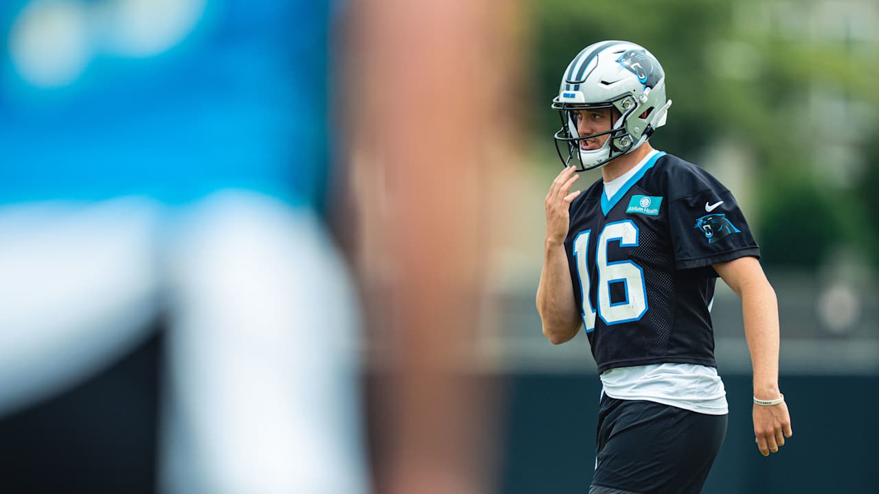 The parking lot chronicles: How Haynes King and rookies are working to learn the Panthers playbook