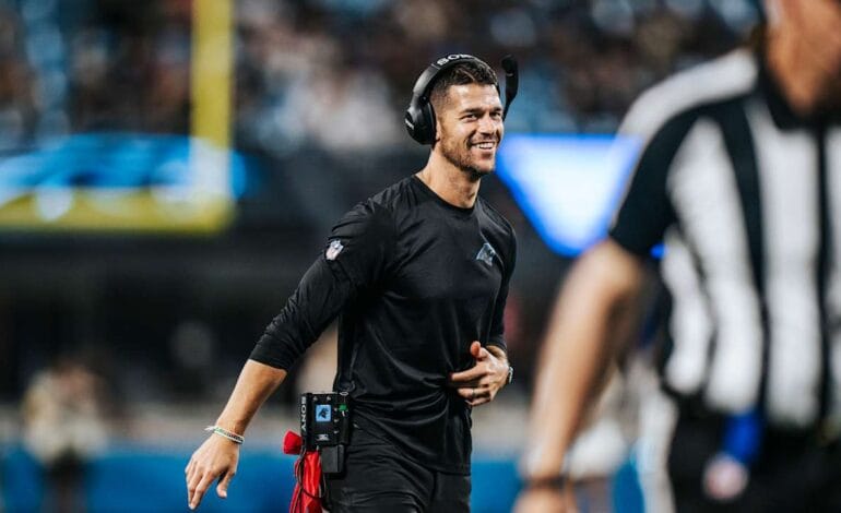 Create a 10-word scroll-stopping headline for: Five takeaways from Dave Canales Monday, from schedule tidbits to another trusted voice | Vibe NC