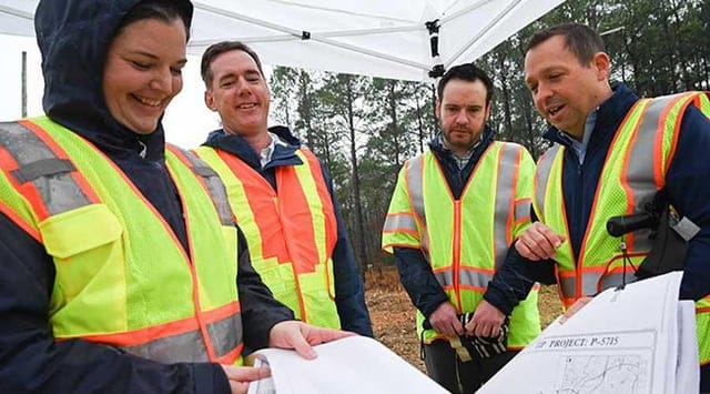 Create a 10-word scroll-stopping headline for: Rail News – NCDOT begins Raleigh rail separation project in S-Line corridor. For Railroad Career Professionals | Vibe NC