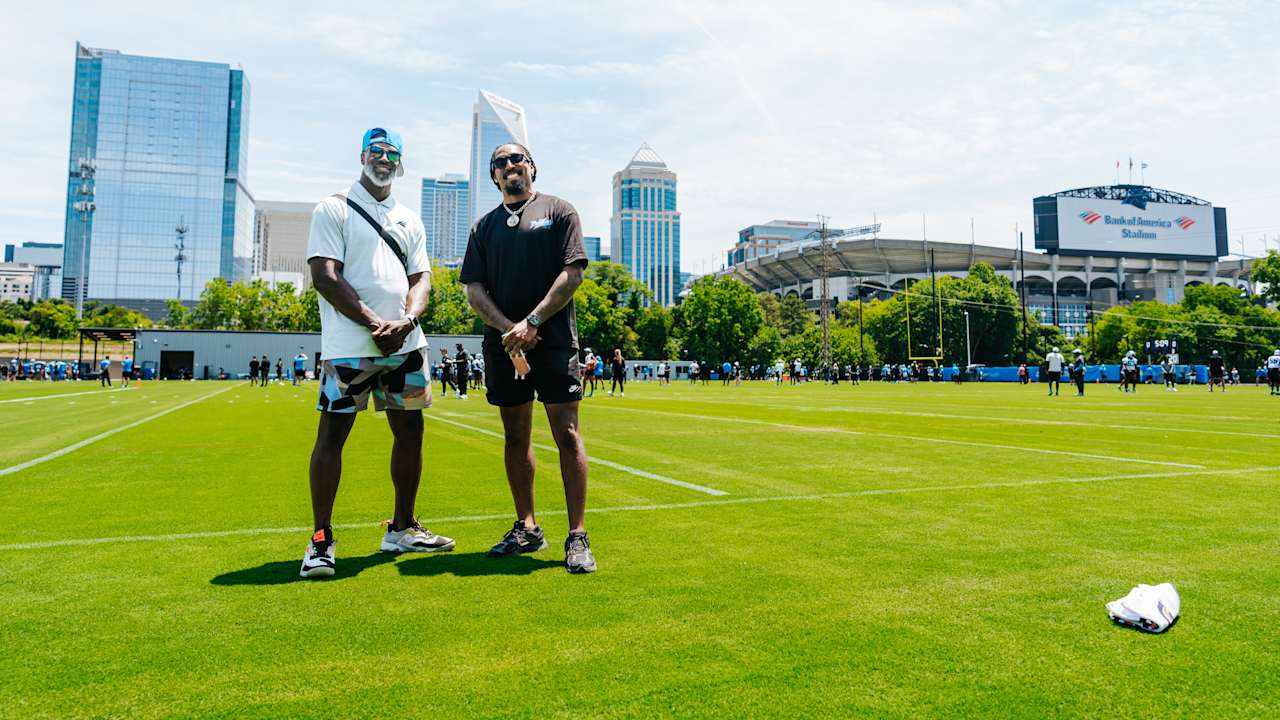 Create a 10-word scroll-stopping headline for: Former players come back home for Friday practice | Vibe NC