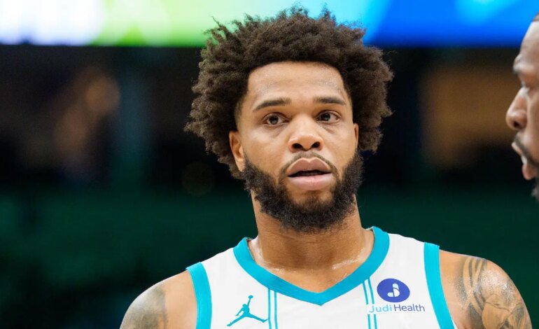 Create a 10-word scroll-stopping headline for: Hornets have a Miles Bridges-sized elephant in the room to address | Vibe NC