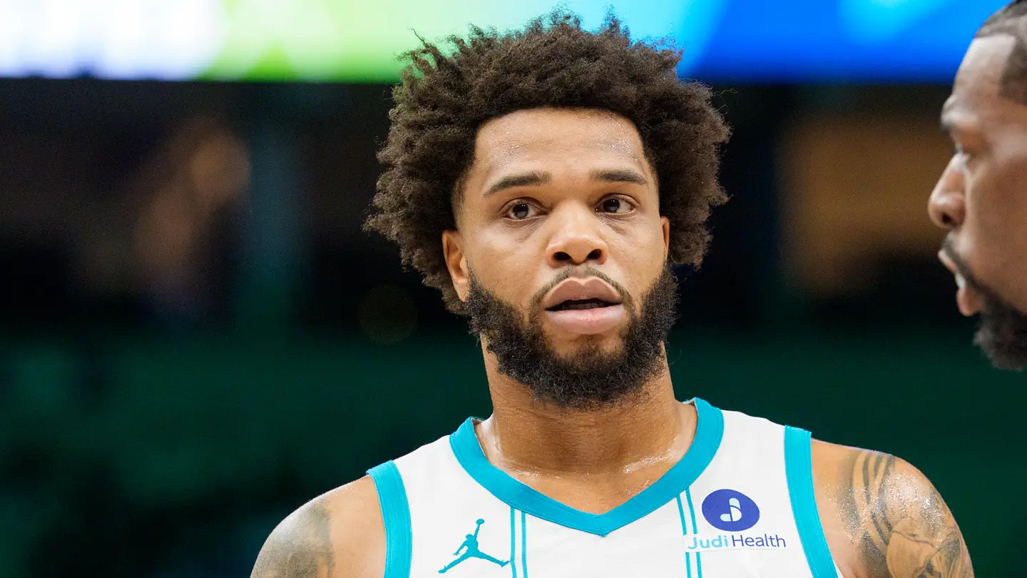 Create a 10-word scroll-stopping headline for: Hornets have a Miles Bridges-sized elephant in the room to address | Vibe NC