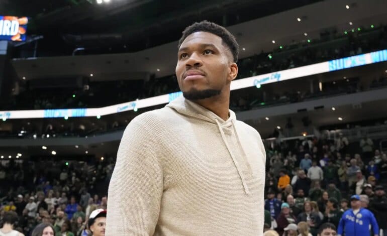 Create a 10-word scroll-stopping headline for: Bizarre Giannis trade idea that would make Hornets fans riot | Vibe NC
