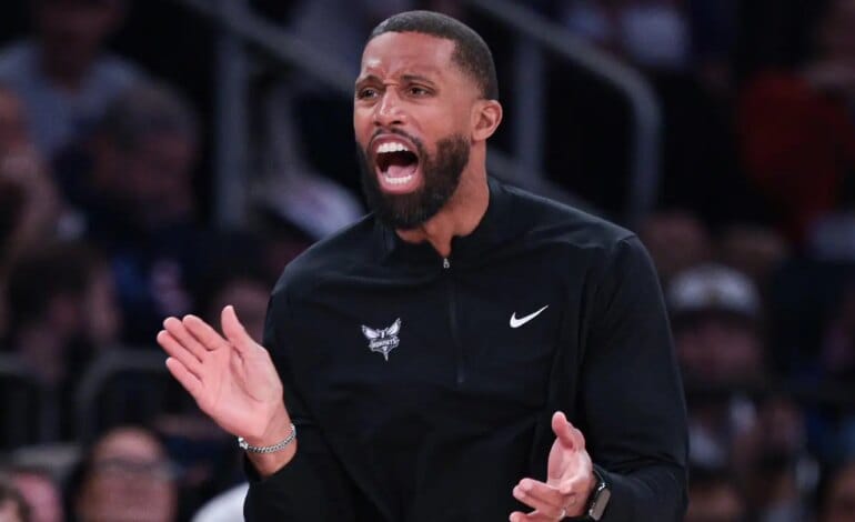 Create a 10-word scroll-stopping headline for: Hornets exhausting path to the NBA playoffs is officially locked-in | Vibe NC