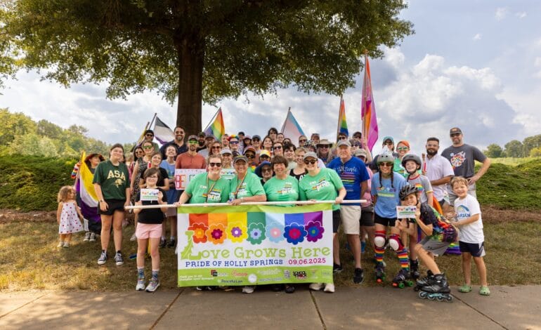 Create a 10-word scroll-stopping headline for: Pride prevails in Holly Springs | Vibe NC