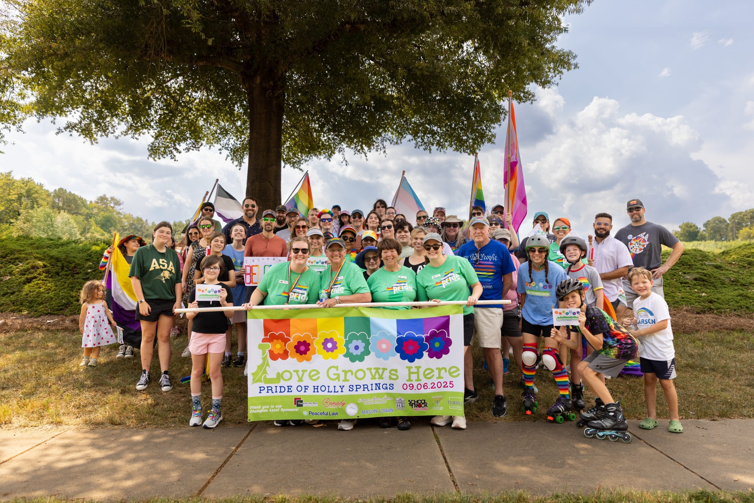 Create a 10-word scroll-stopping headline for: Pride prevails in Holly Springs | Vibe NC