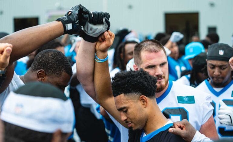 Create a 10-word scroll-stopping headline for: Four takeaways as the Panthers wrap minicamp early and prepare for summer | Vibe NC