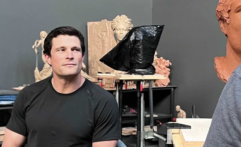 Create a 10-word scroll-stopping headline for: How Luke Kuechly is like Clint Eastwood, and the making of a Hall of Fame bust | Vibe NC