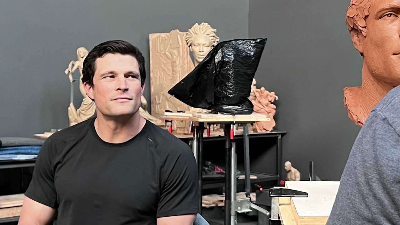 Create a 10-word scroll-stopping headline for: How Luke Kuechly is like Clint Eastwood, and the making of a Hall of Fame bust | Vibe NC