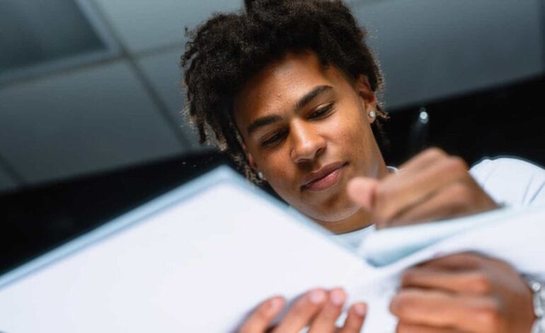 Create a 10-word scroll-stopping headline for: With new contract, Jalen Coker is writing the next chapter of his Panthers’ story | Vibe NC