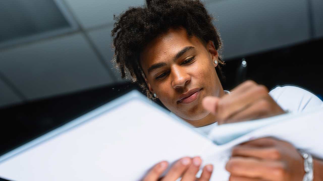 Create a 10-word scroll-stopping headline for: With new contract, Jalen Coker is writing the next chapter of his Panthers’ story | Vibe NC
