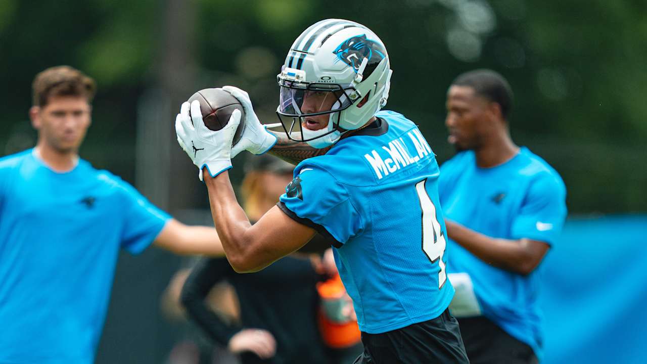 Create a 10-word scroll-stopping headline for: Six takeaways from minicamp Tuesday, including the benefits of a deep WR room, sunscreen, and more | Vibe NC