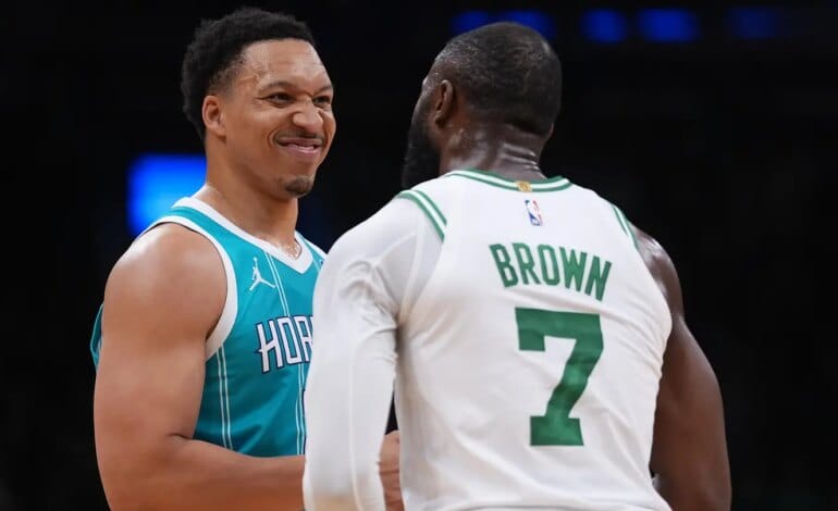 Create a 10-word scroll-stopping headline for: Jaylen Brown sends brazen statement that Hornets fans can embrace | Vibe NC