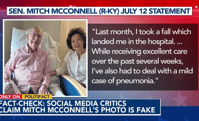 McConnell’s Health Statement: Fake Photo? Fact-Check Reveals The Truth. | Vibe NC