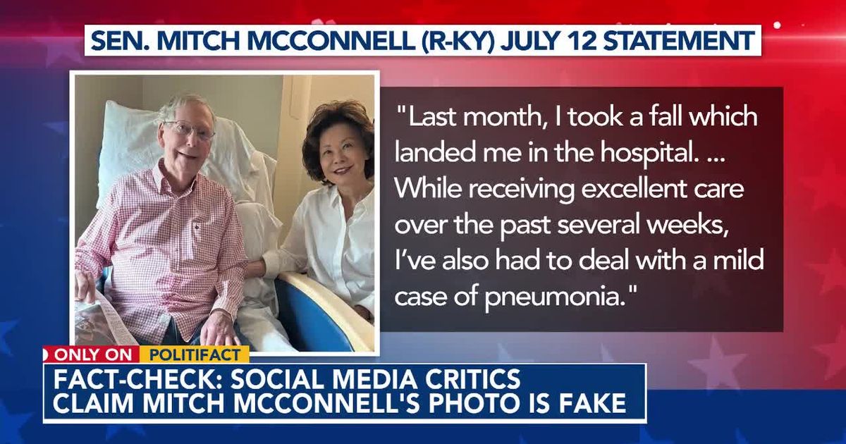 McConnell’s Health Statement: Fake Photo? Fact-Check Reveals The Truth. | Vibe NC