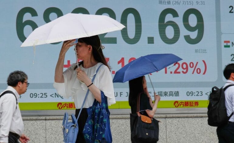 Here are a few options, aiming for impact and within 10 words:

AI Stocks Sink: Tokyo Plunges 5%, Dragging World Markets.
Global Shockwave: AI Stocks Collapse, Asia Sinks 5%.
AI Crash! Tokyo Down 5% as World Markets Fall.
Tokyo Plunges 5%! AI Stocks Drag Global Markets Lower.
Red Alert: AI Stocks Tank, Asia Sinks, World Markets Wobble.
 | Vibe NC
