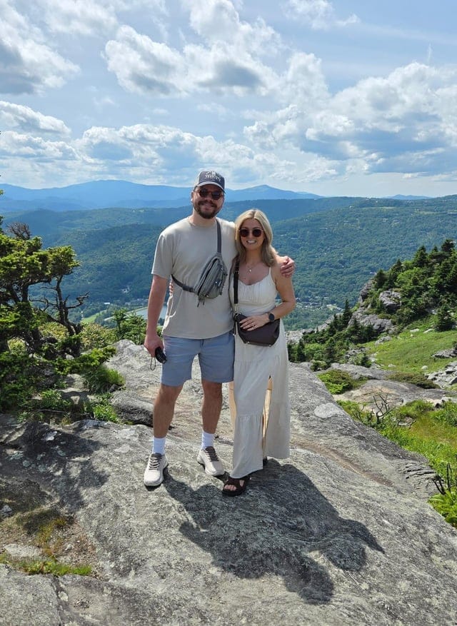 Create a 10-word scroll-stopping headline for: First time in North Carolina! We are a couple from Scotland and your mountains felt exactly like the Highlands. | Vibe NC