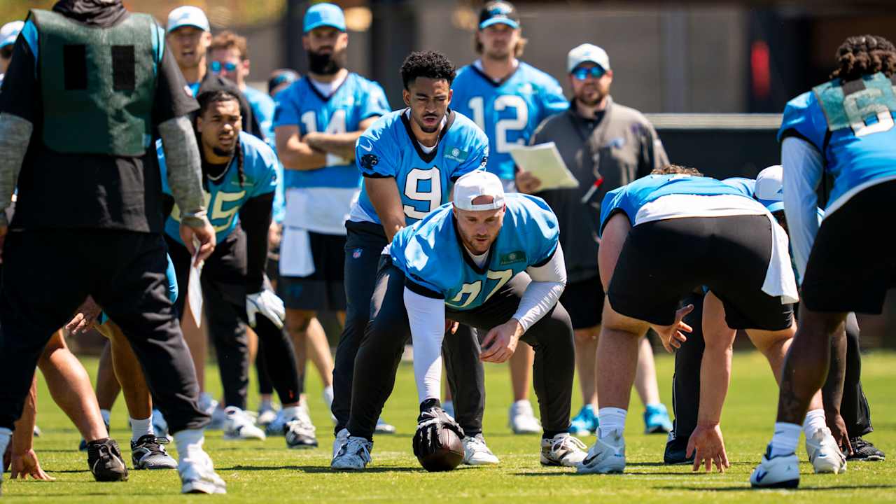 Create a 10-word scroll-stopping headline for: Bryce Young has a new center, and he and Luke Fortner are learning each other | Vibe NC